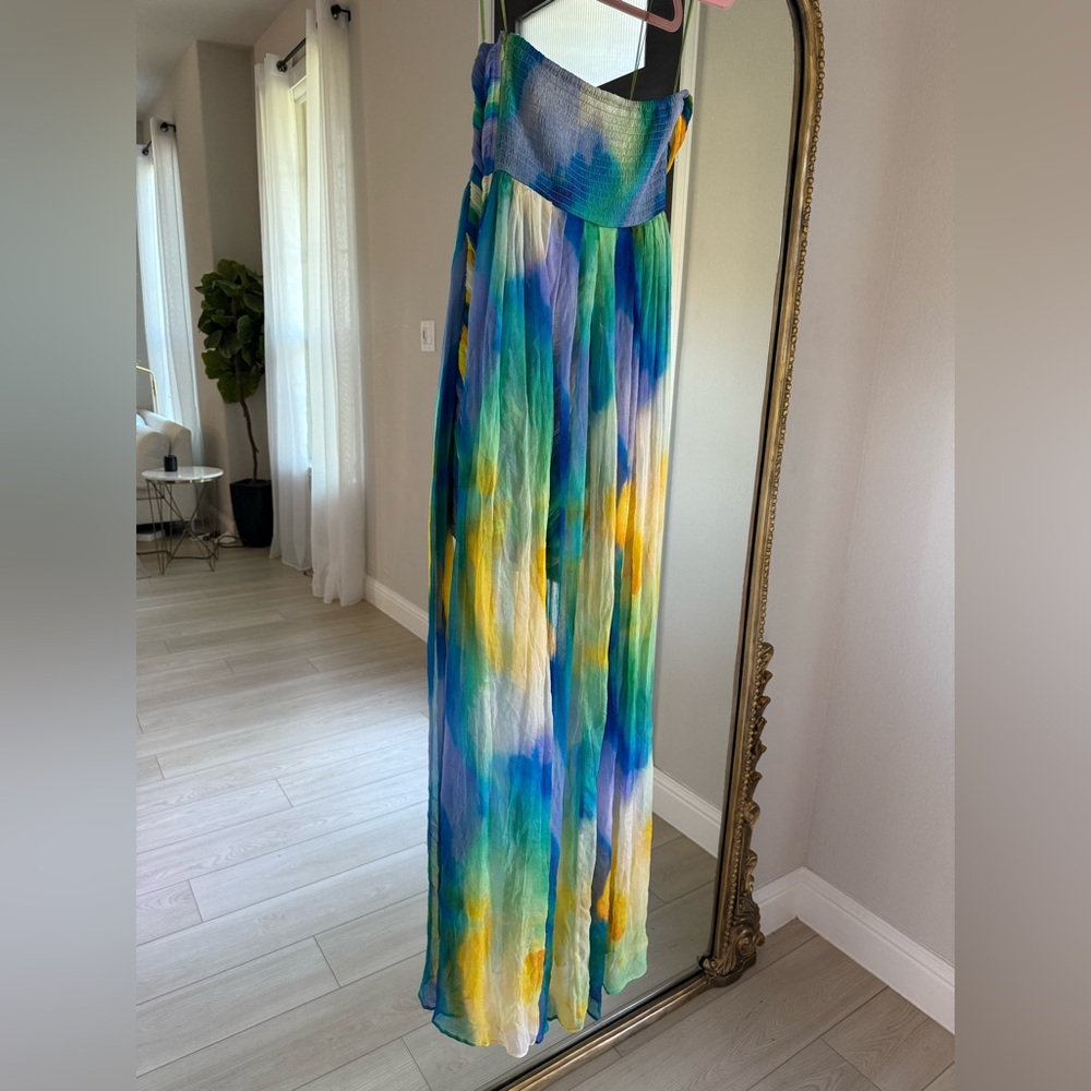 Vineet Bahl Blurred Sheer Mini Train Dress - Picture 12 of 14